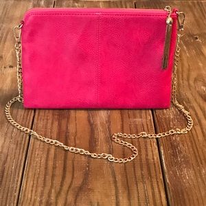 Pink chain strap bag